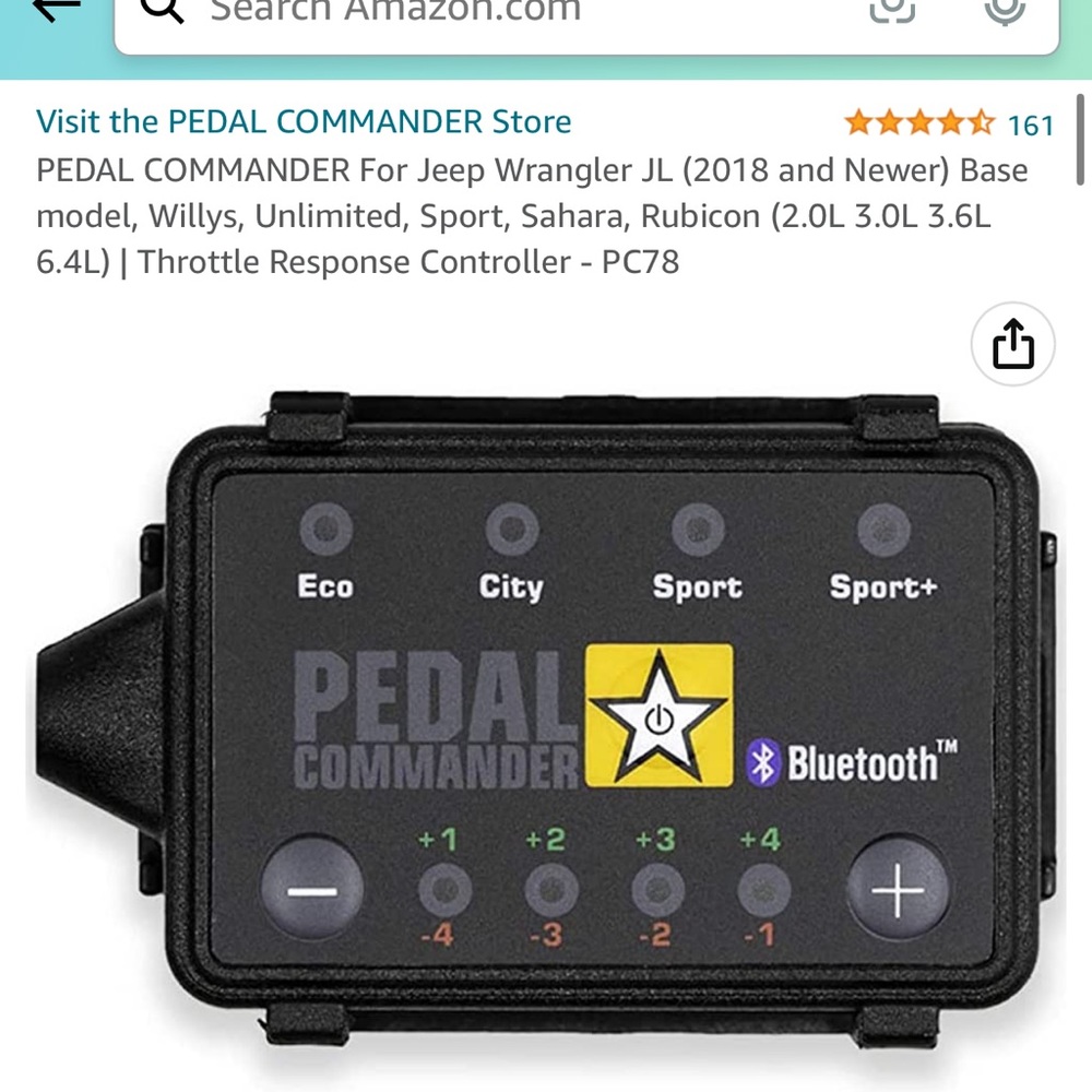 COPY - PEDAL COMMANDER For Jeep Wrangler JL (2018 and Newer)
